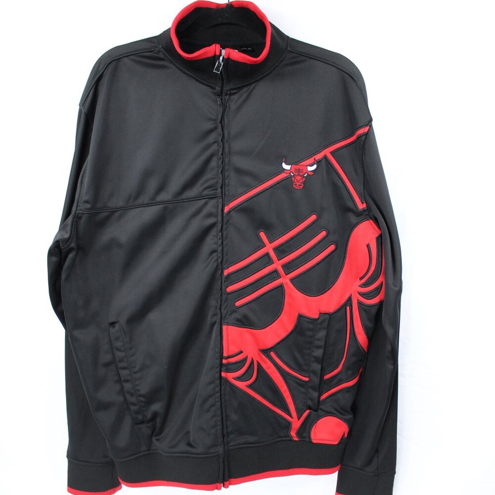 UNK Blue Label Rare Vintage NBA Chicago Bulls Full Zip Warmup Jacket Men’s Sz XL